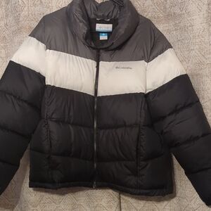 Columbia Black and Gray Puffer Jacket